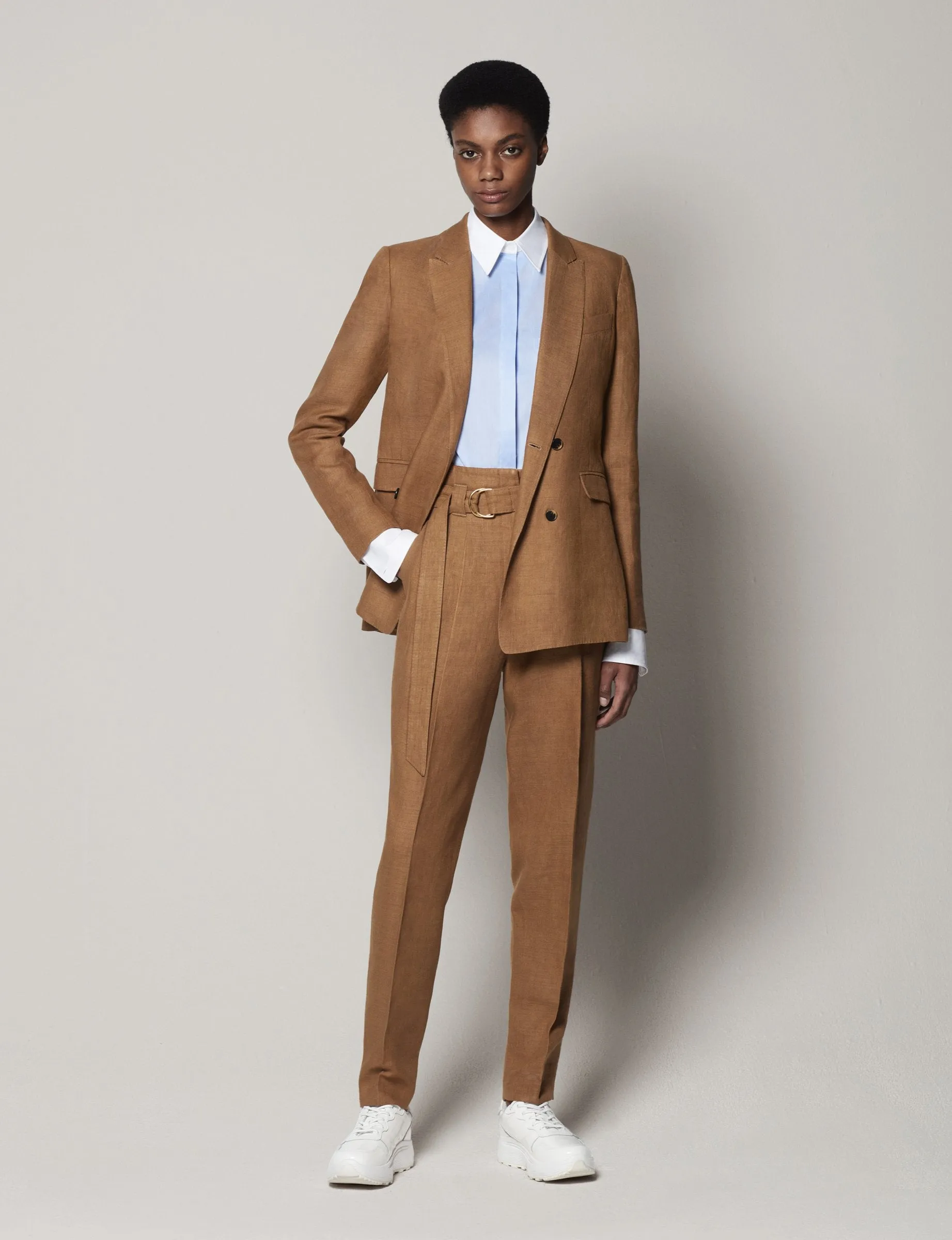 Paper Bag Pleated Trouser