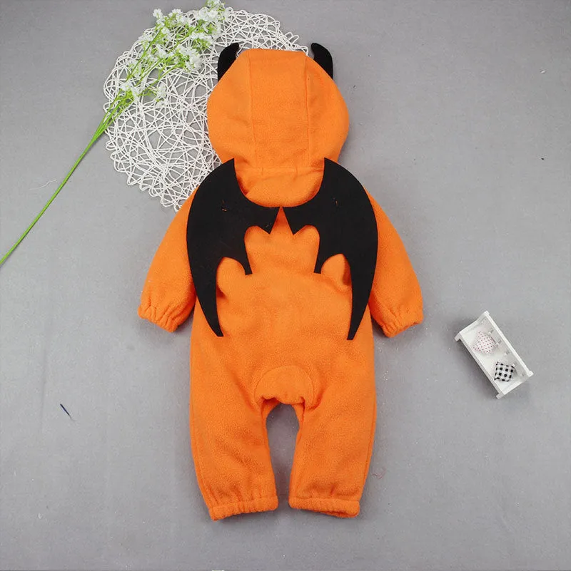 Pumpkin Hooded Halloween Jumpsuit