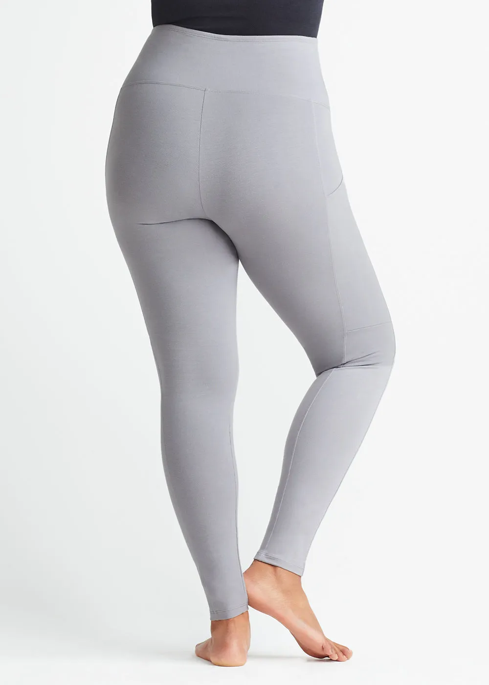 Rachel Shaping Legging with Side Pockets - Cotton Stretch