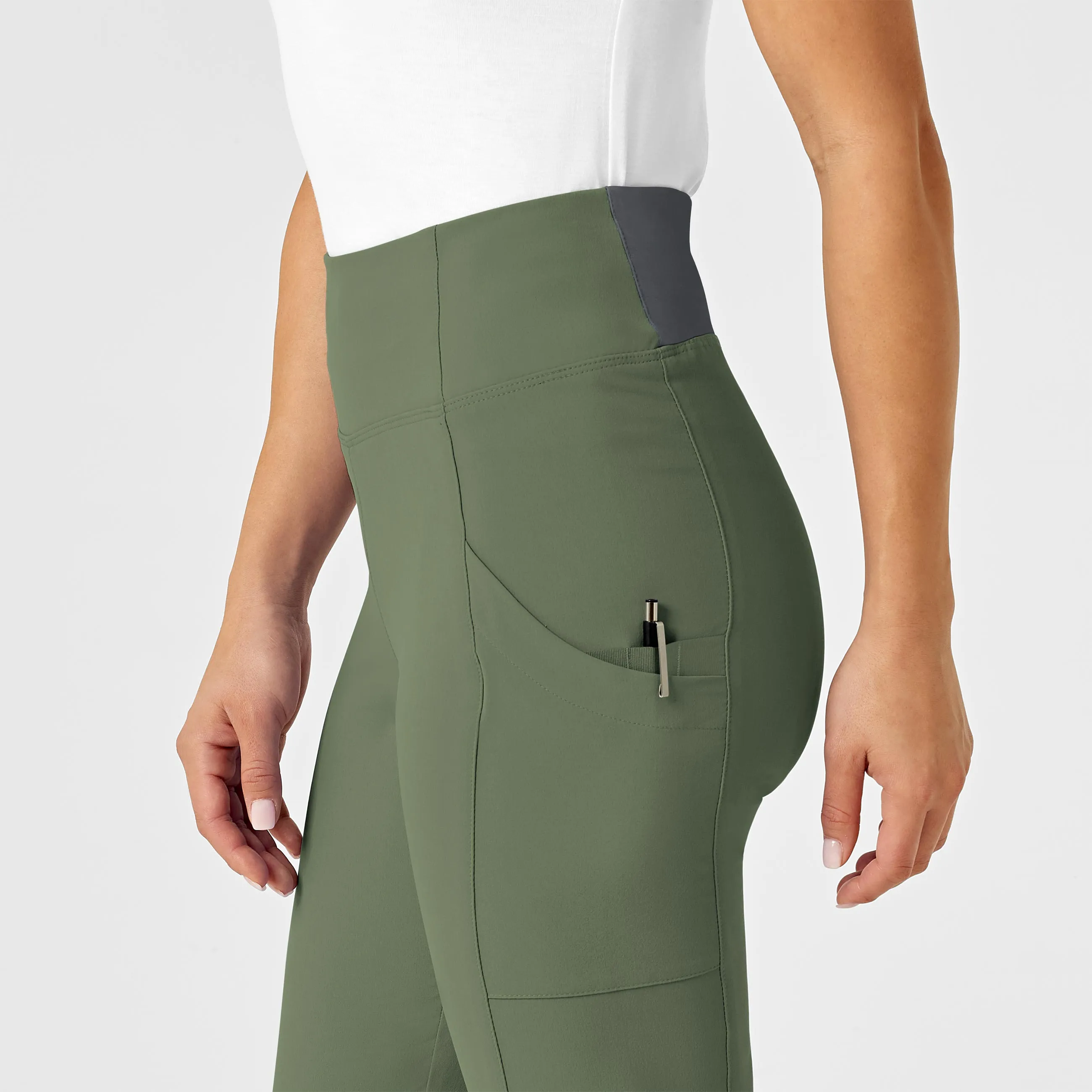 RENEW Women's High Waist Power Pant - Olive