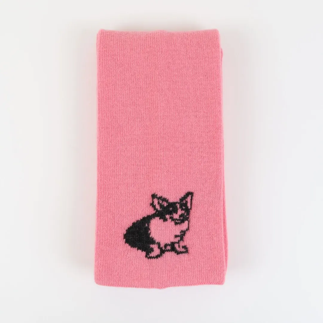 Royal Collection Corgi Dog Small Wool Scarf