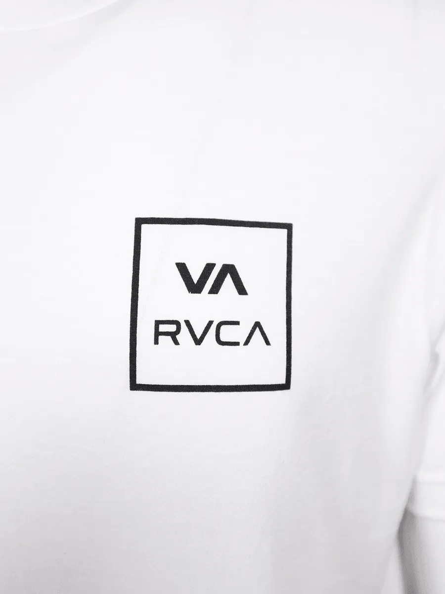 RVCA Men's White VA Box Regular Fit S/S T-Shirt (S02)