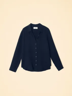 Scout Shirt in North Star Navy Cotton Gauze