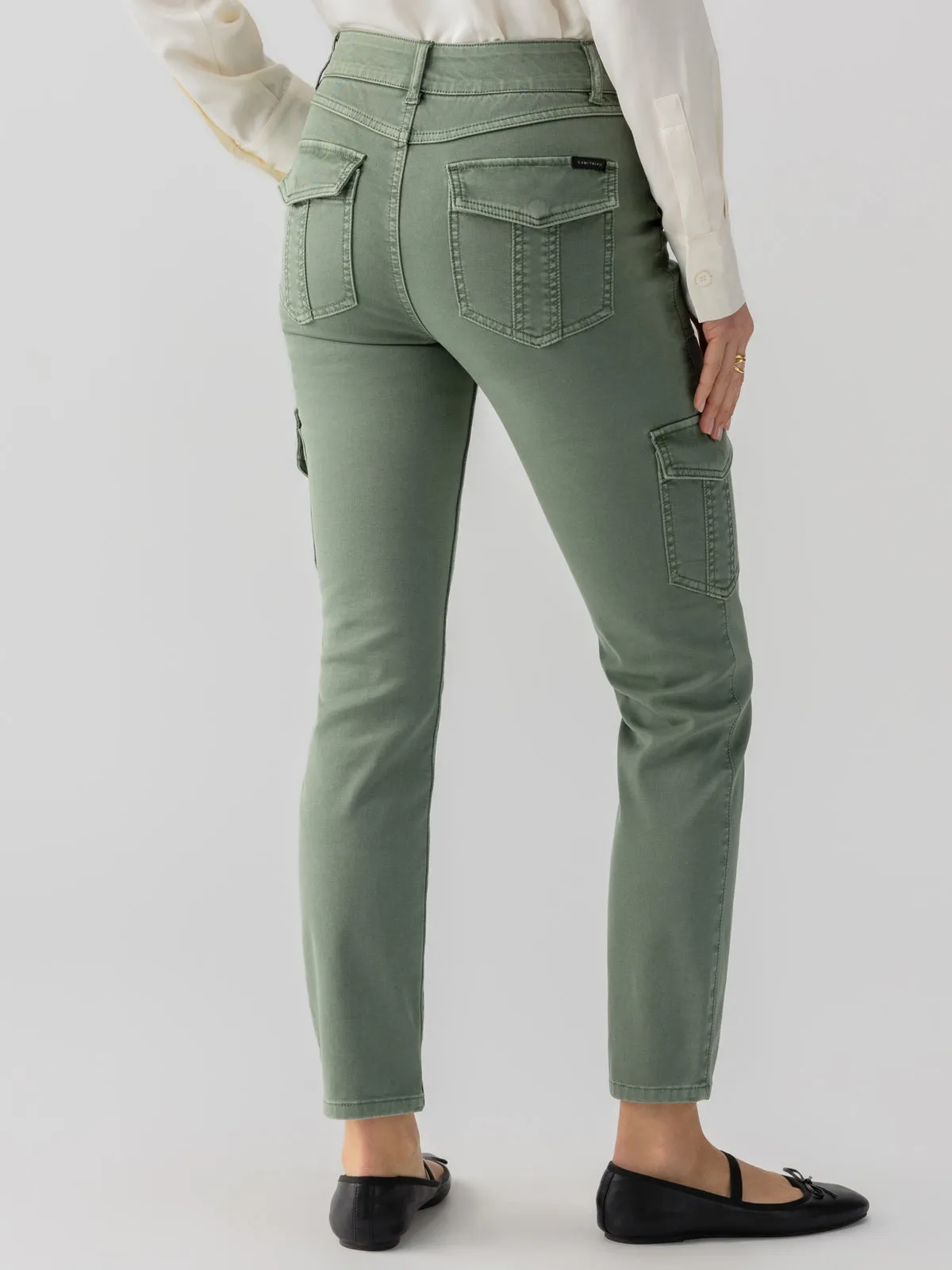 Sculpted Hayden Slim Straight Standard Rise Pant Dark Spruce