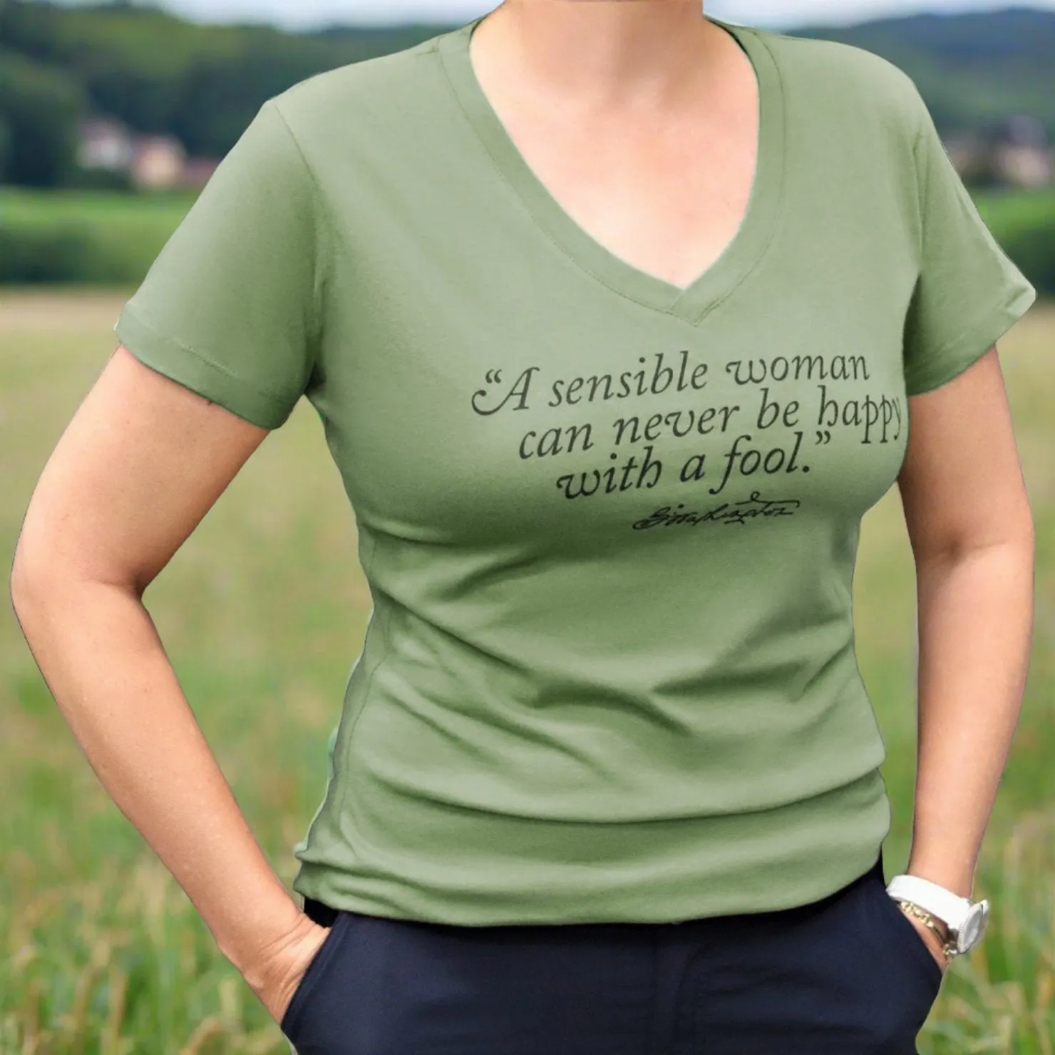 Sensible Woman Fitted T-Shirt