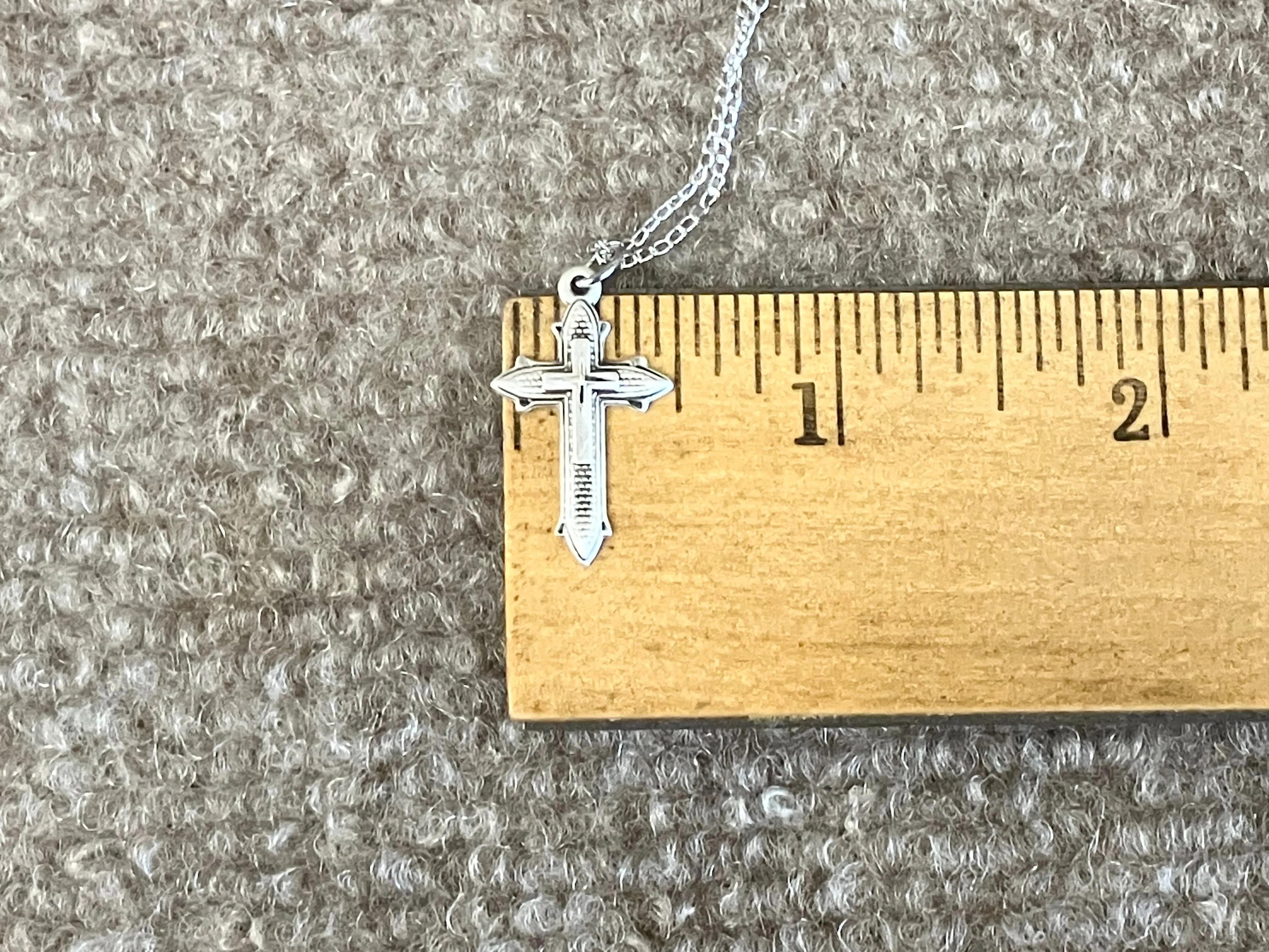 Silver Cross With Chain