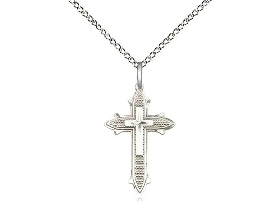 Silver Cross With Chain