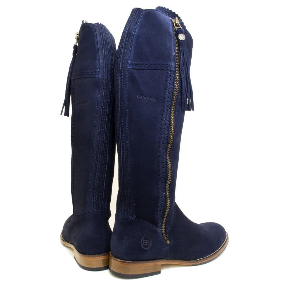 Sovereign Suede Tassel Boots - Blue - Size 42 - Factory Second - 718a