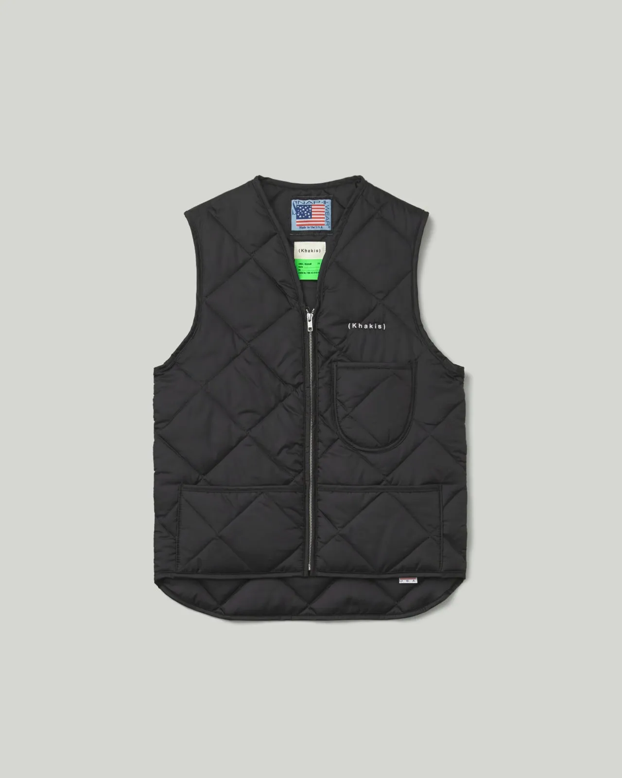 Staff Quilted Vest Black