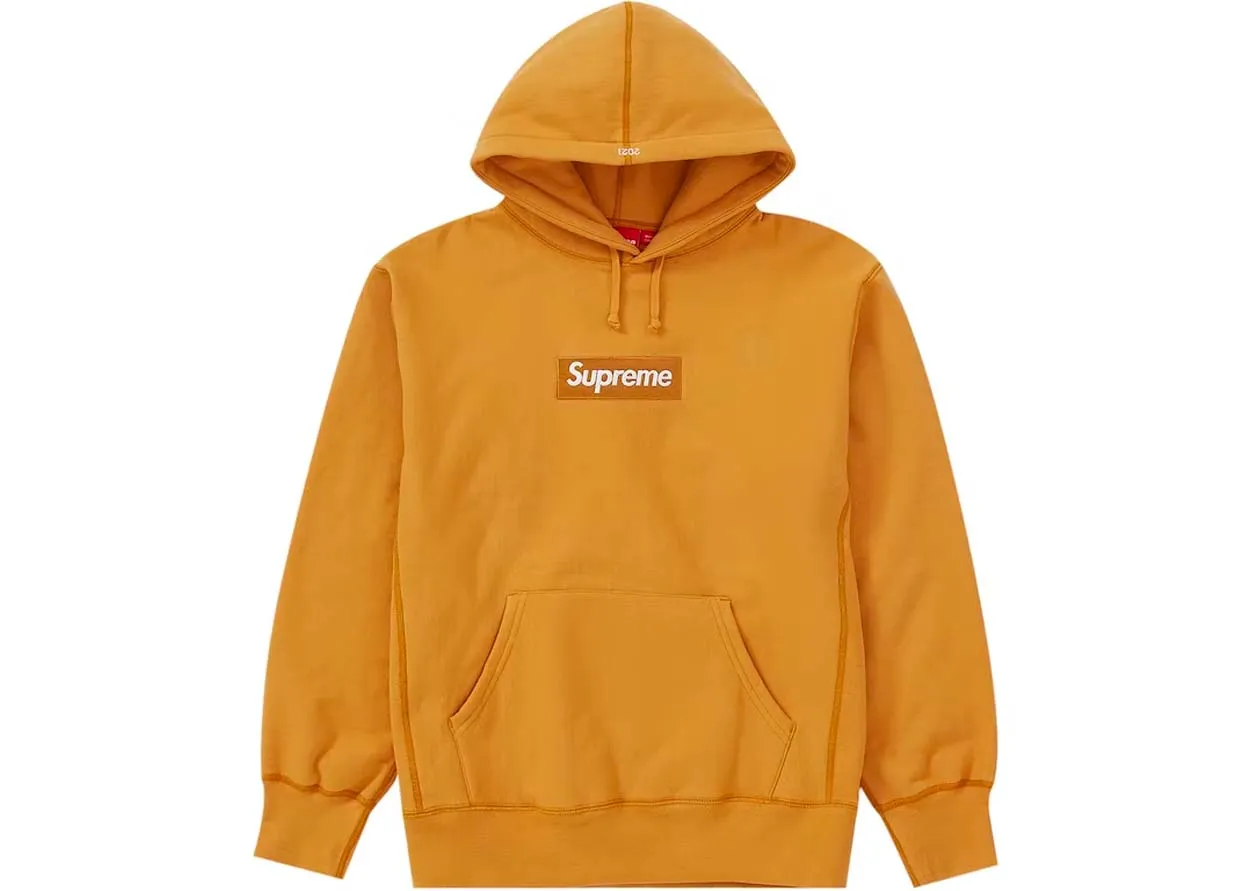 Supreme Box Logo Hoodie 'Mustard'