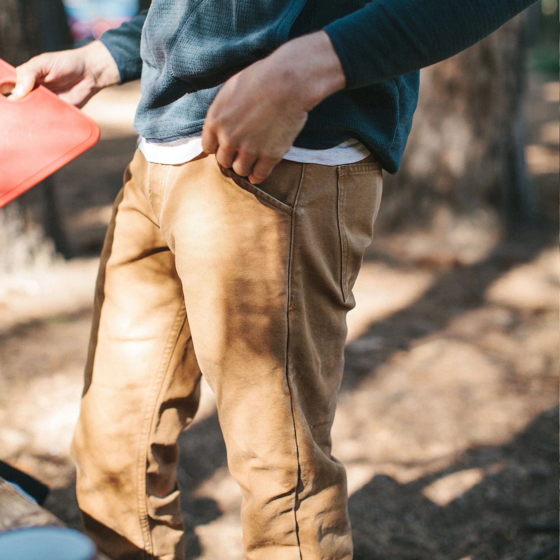 The Camp Pant in Washed Sawdust Canvas