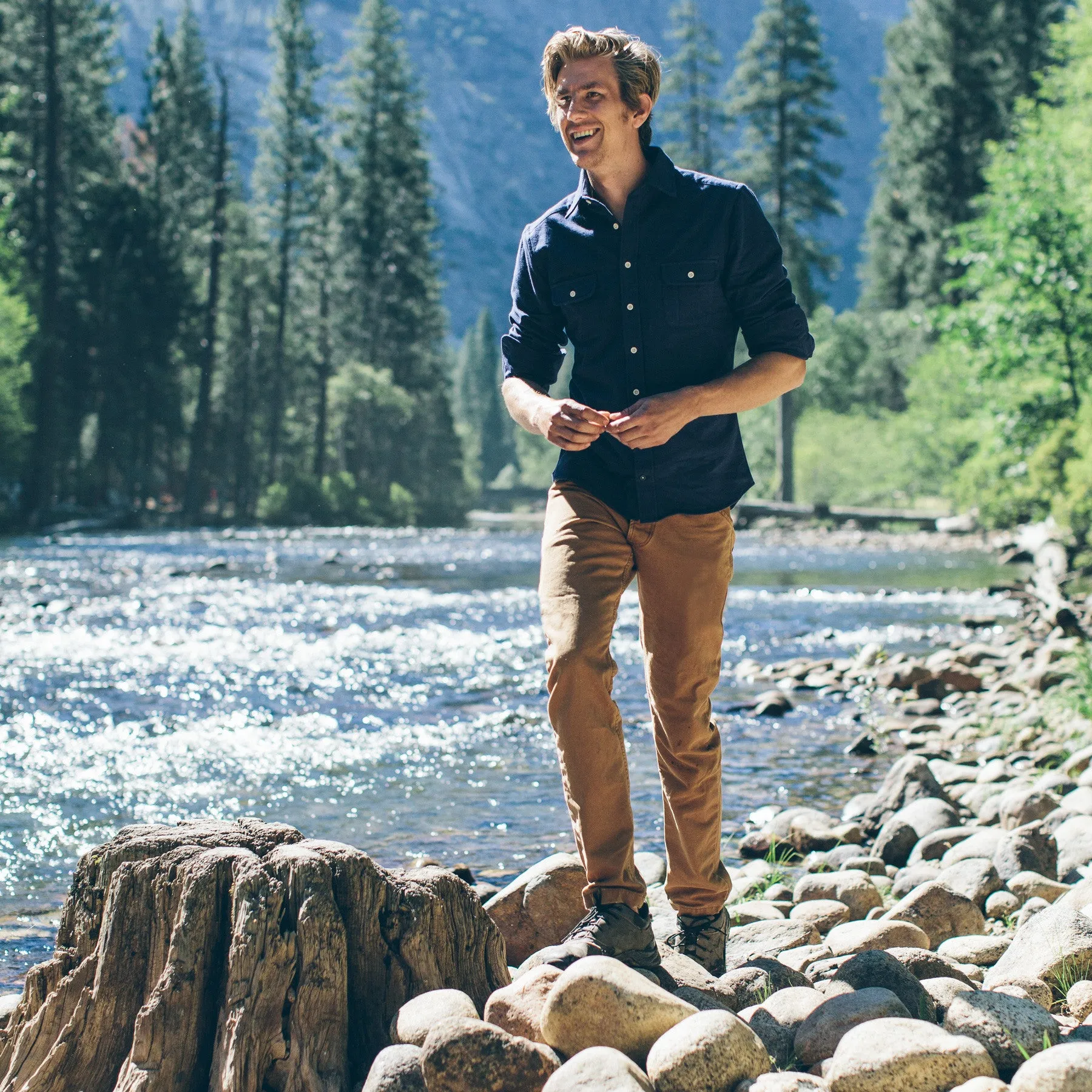 The Camp Pant in Washed Sawdust Canvas