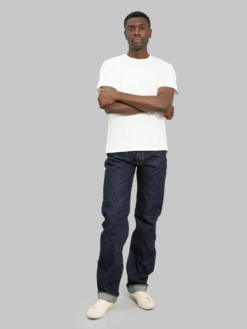 The Strike Gold 0103KE "Keep Earth" Natural Indigo Regular Straight Jeans