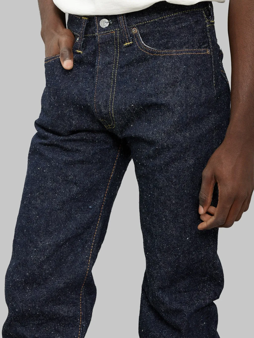 The Strike Gold 0103KE "Keep Earth" Natural Indigo Regular Straight Jeans