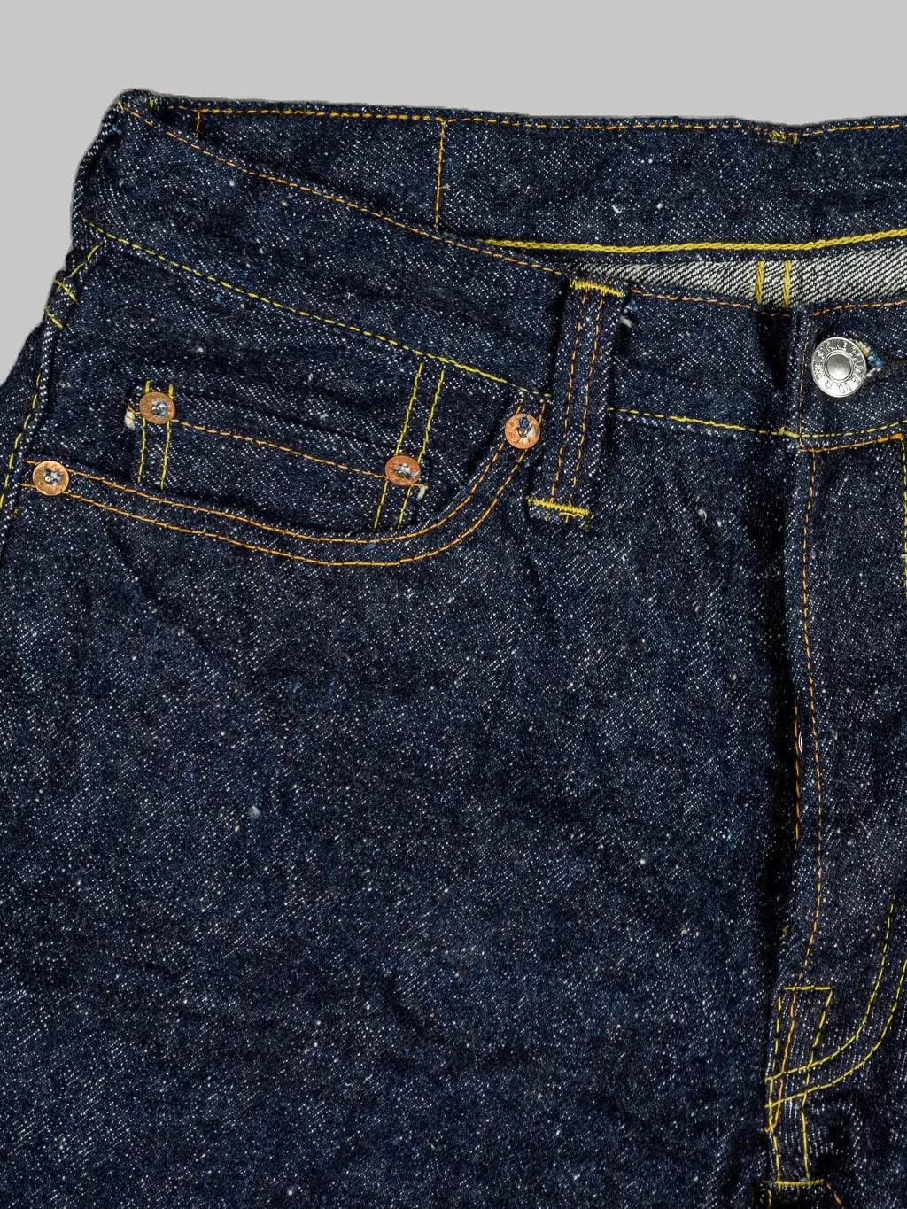 The Strike Gold 0103KE "Keep Earth" Natural Indigo Regular Straight Jeans