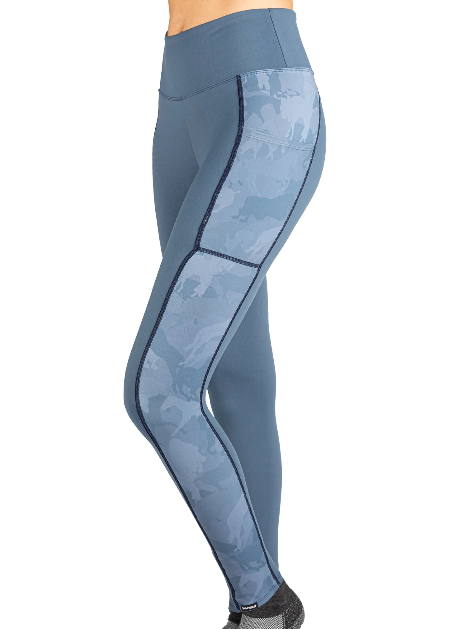 TRYON BLUE CAMO RIDING LEGGING