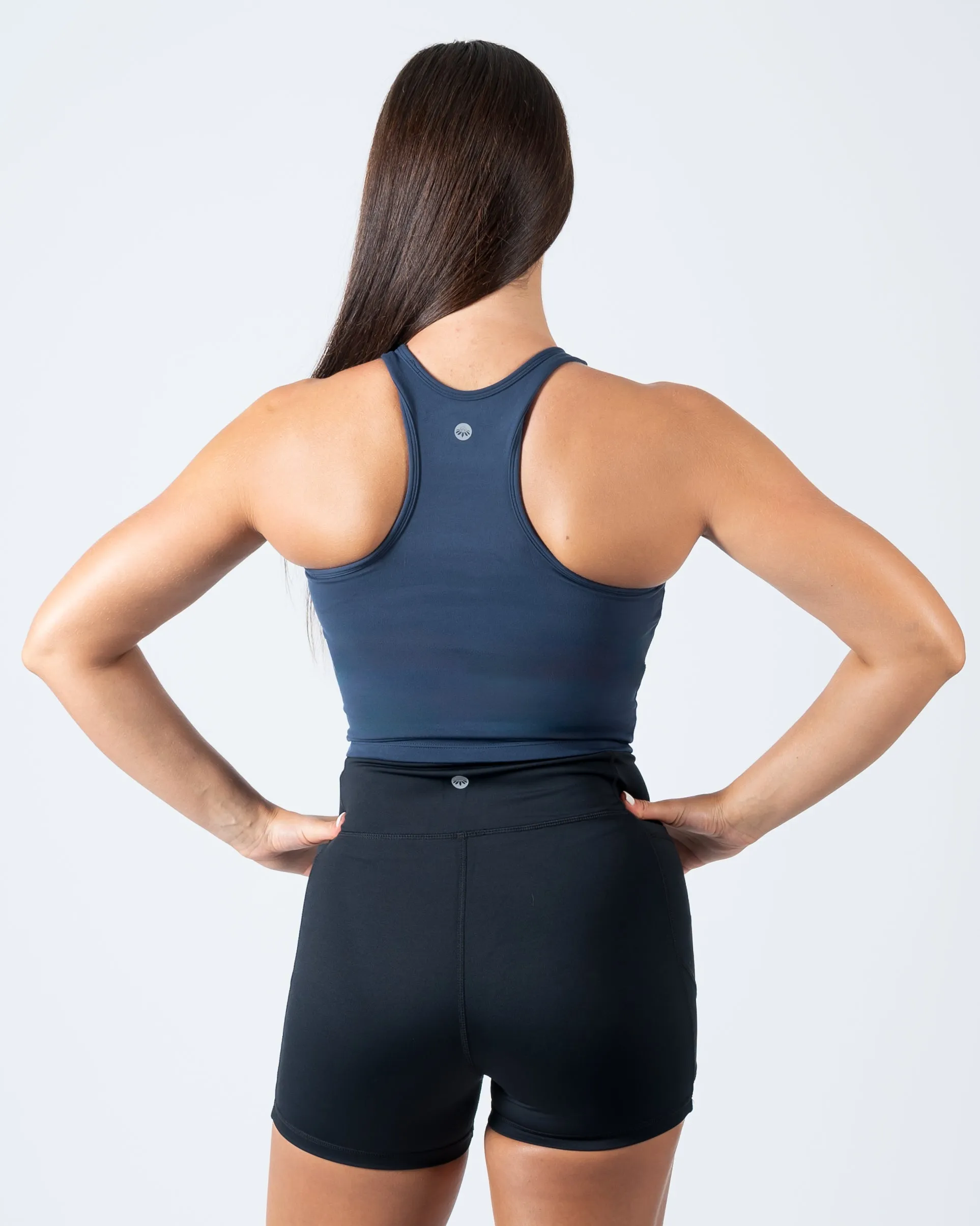 Vinyasa Crop Top - Navy