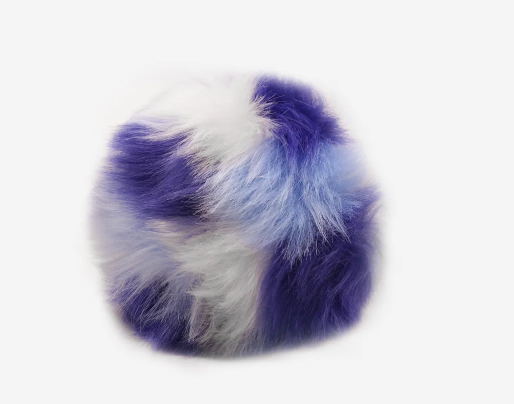 Waves Tri-Color Pom (Sapphire, Soft Blue, White)