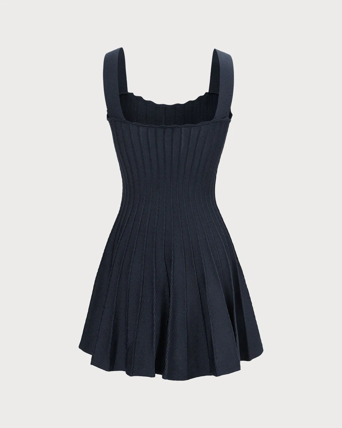 Women's Navy Knitted Sweater Dress