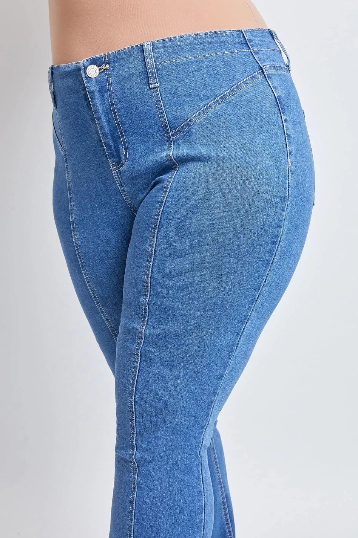 Women's Plus  Flare Jeans with Front Seam