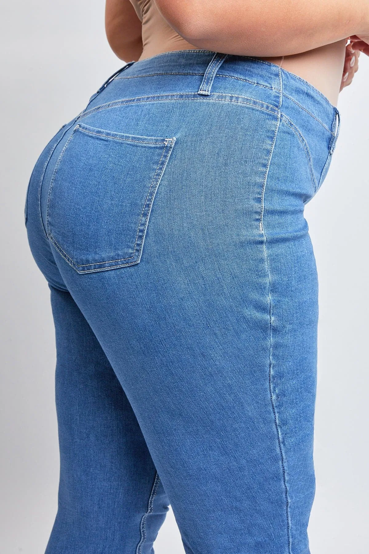 Women's Plus  Flare Jeans with Front Seam