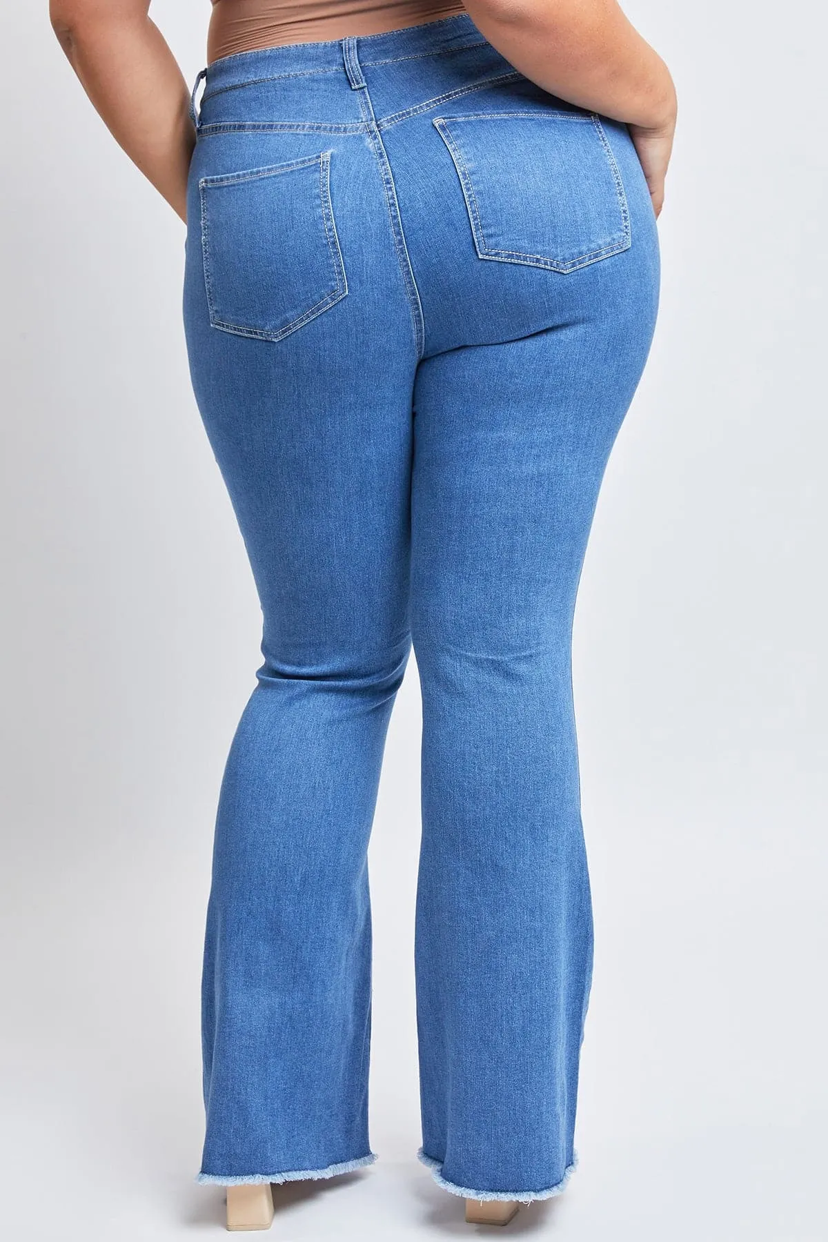 Women's Plus  Flare Jeans with Front Seam