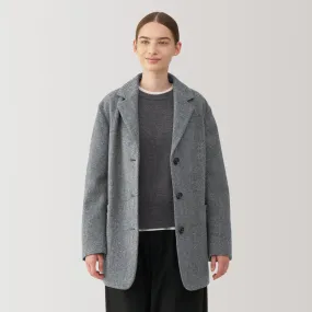 Women's Reclaimed Wool Blend Jacket Coat