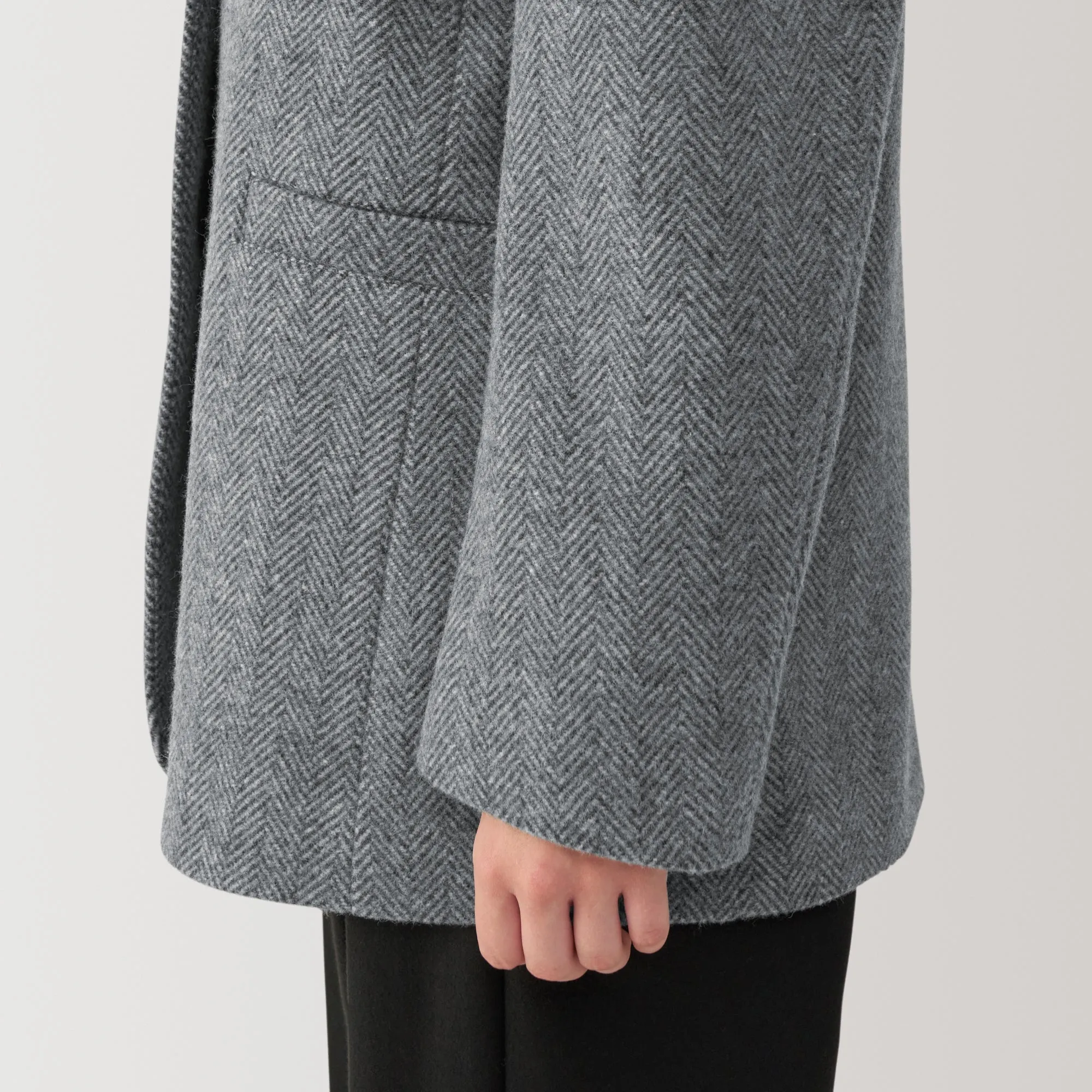 Women's Reclaimed Wool Blend Jacket Coat