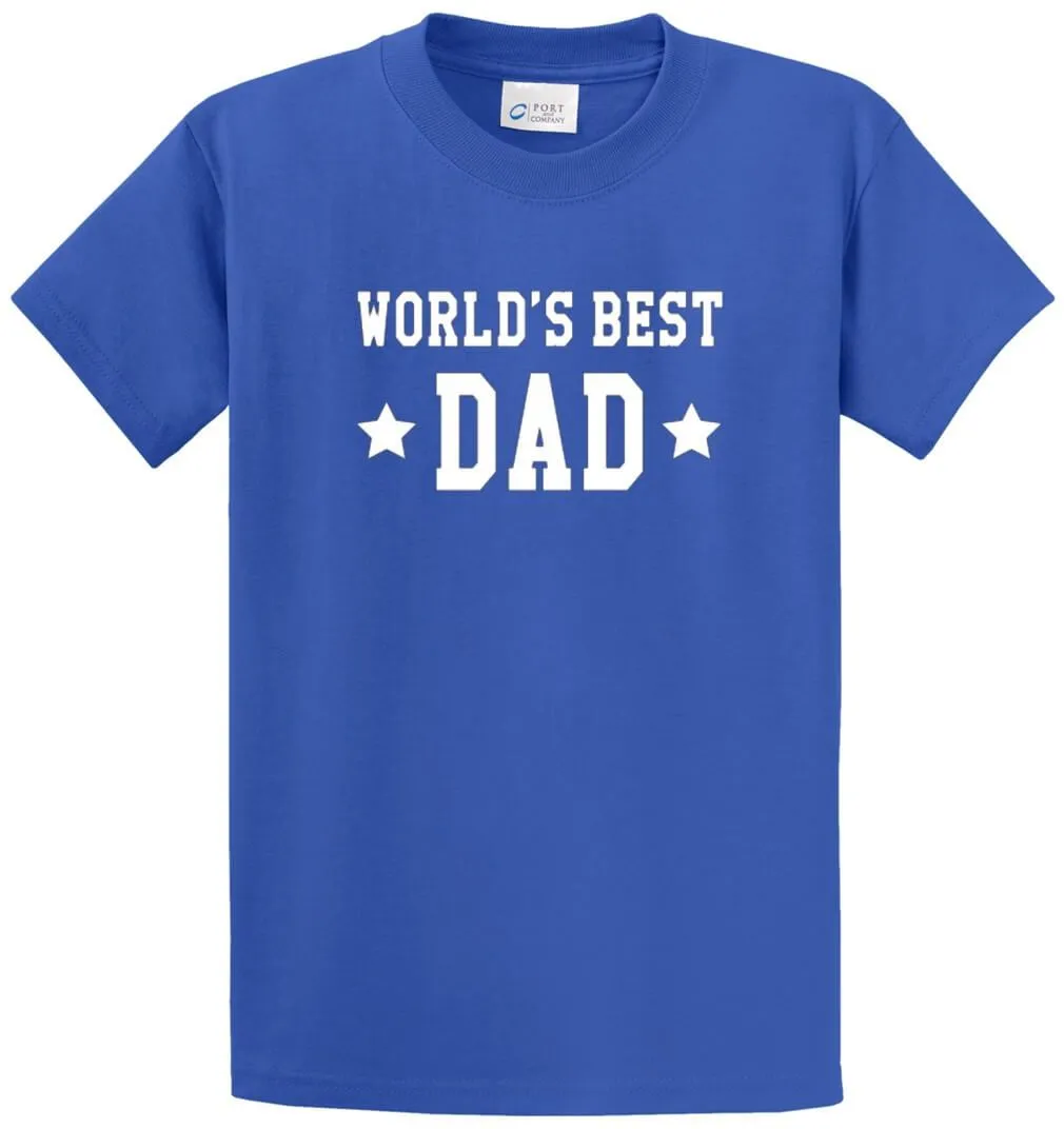 World'S Best Dad Printed Tee Shirt